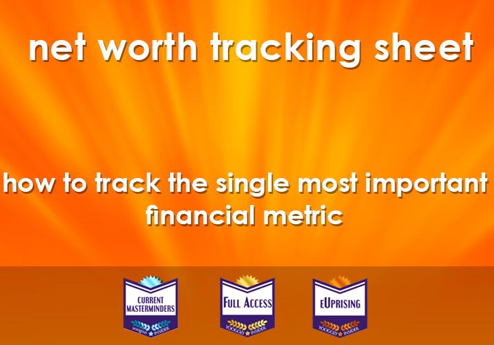 net worth tracking sheet